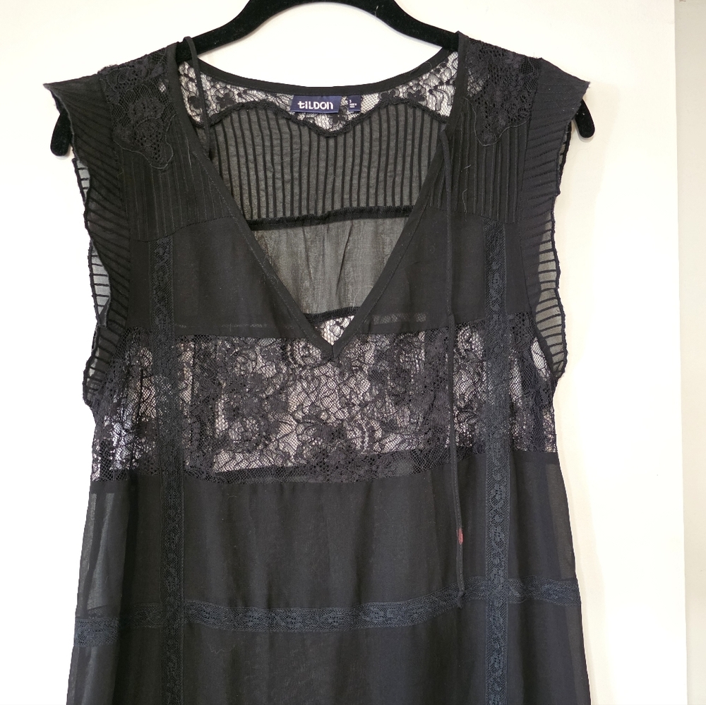 Black Lace Slip Dress